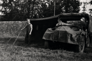 On manoeuvres with the Cheshire Regiment, c.1935