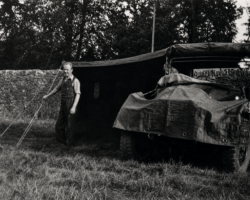 On manoeuvres with the Cheshire Regiment, c.1935